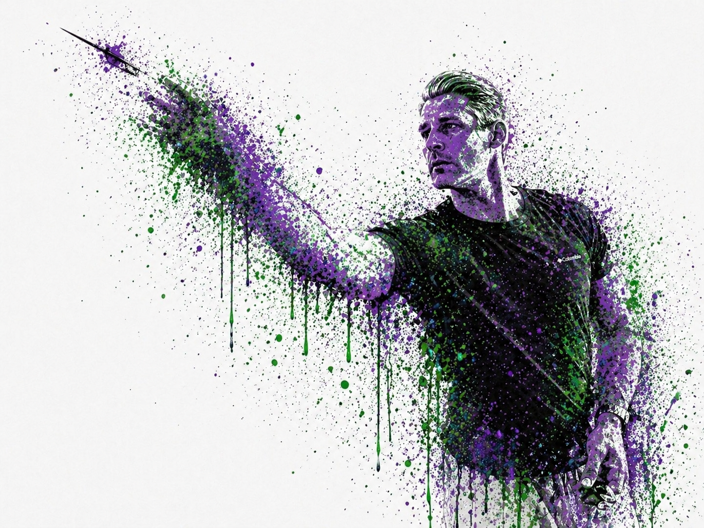 Large Custom Darts Player Wall Art