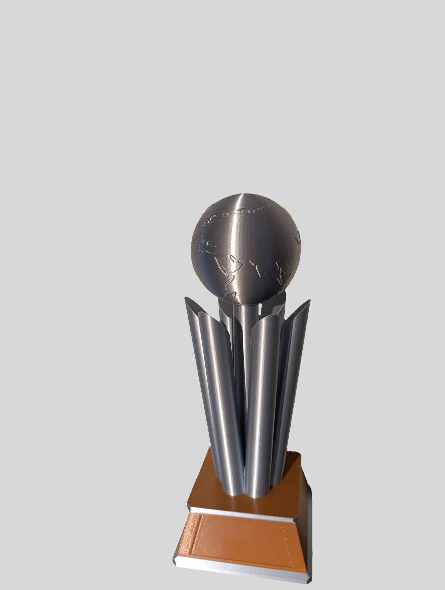 Year end replica trophy