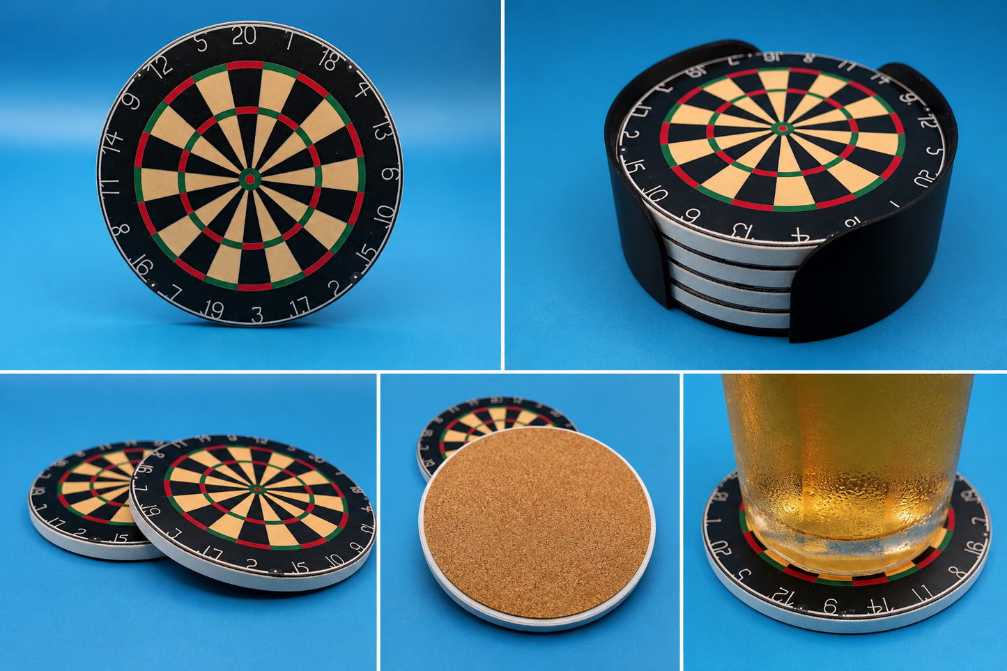 Dart Board Coasters