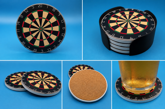 Dart Board Coasters